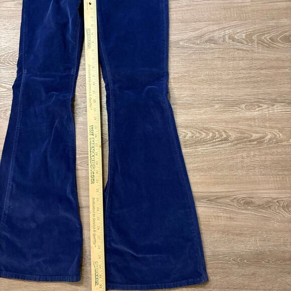 We The Free Penny Blue Corduroy Flare Pants Size 29 High Rise Bell Bottoms - Picture 6 of 8